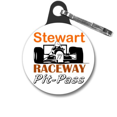 Stewart Raceway Pit-Pass Zipper-Pull